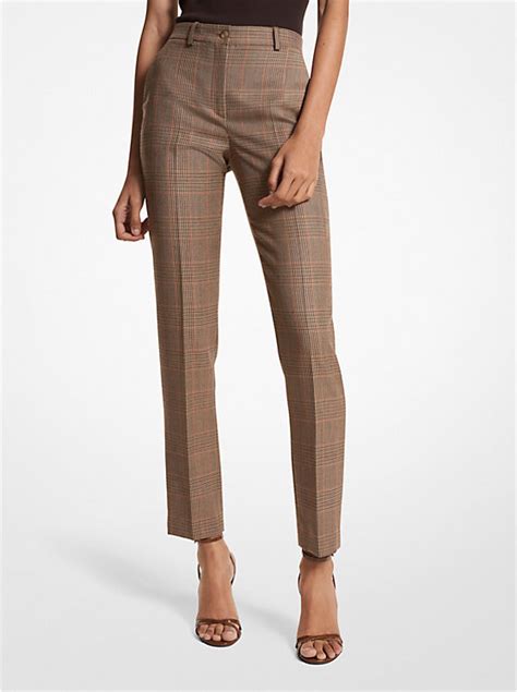 Samantha Glen Plaid Wool Pants 